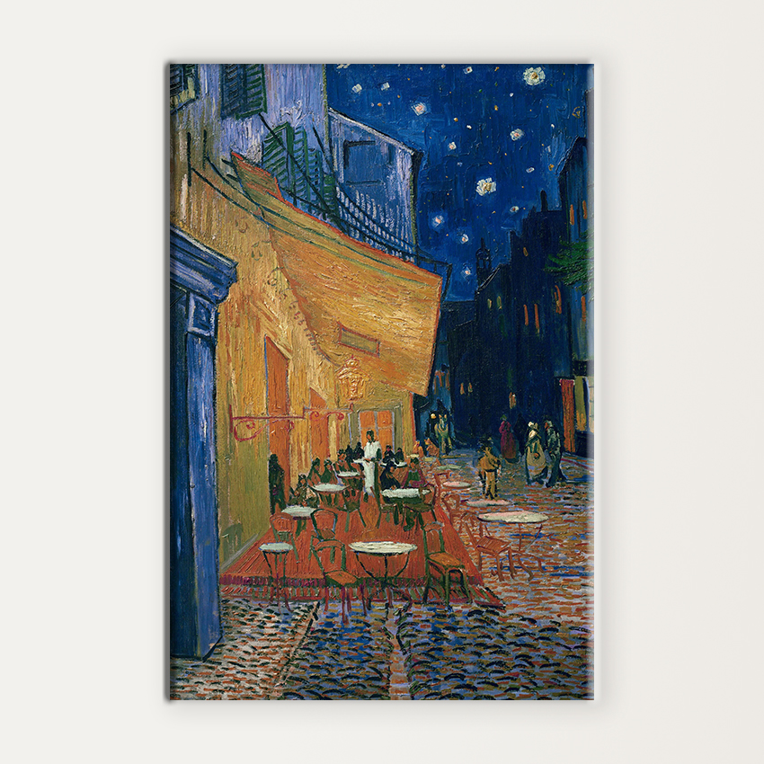 The Starry At | Explore Cafe Terrace At Night Painting